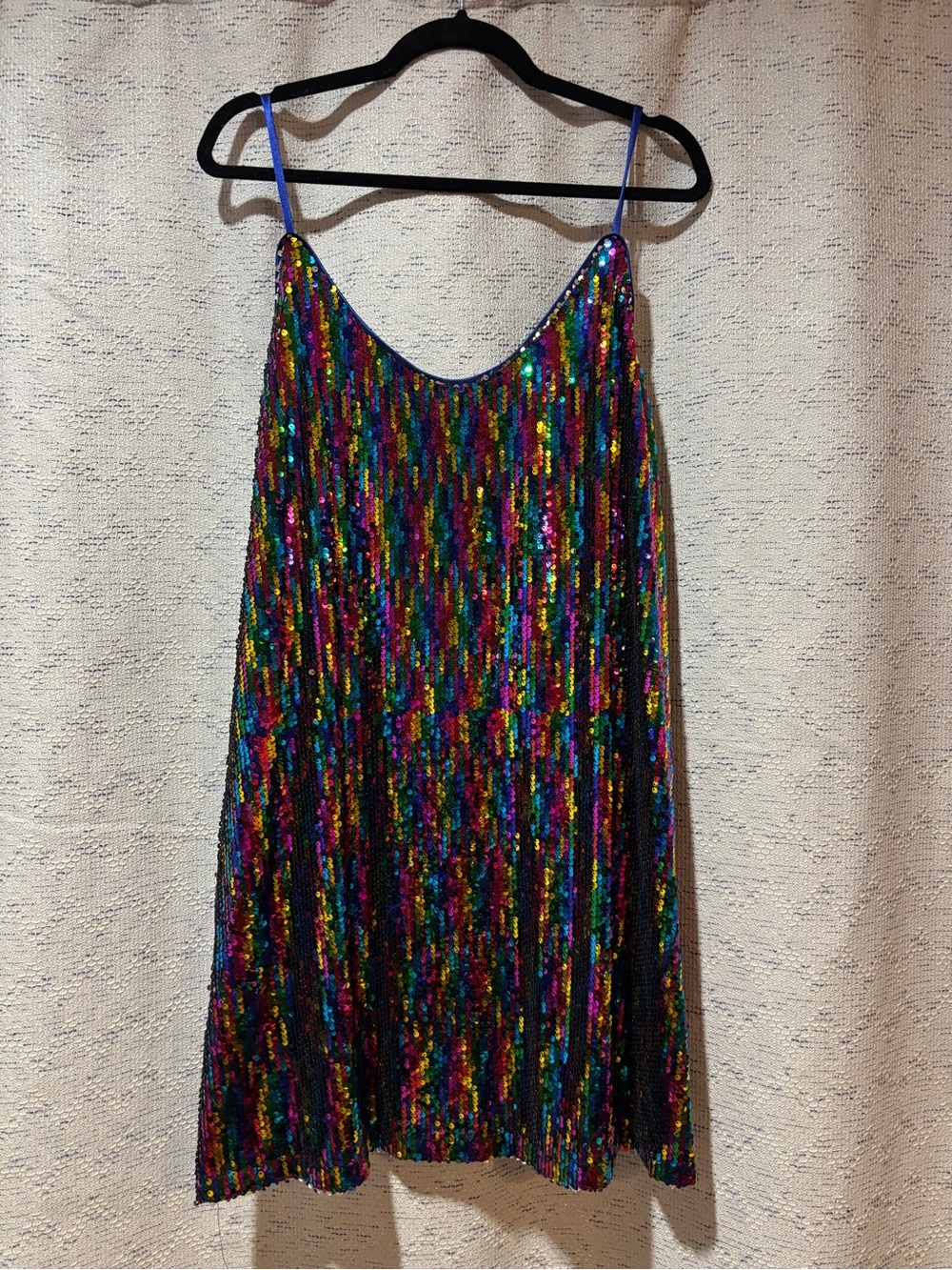 Rainbow Sequin Mini Dress